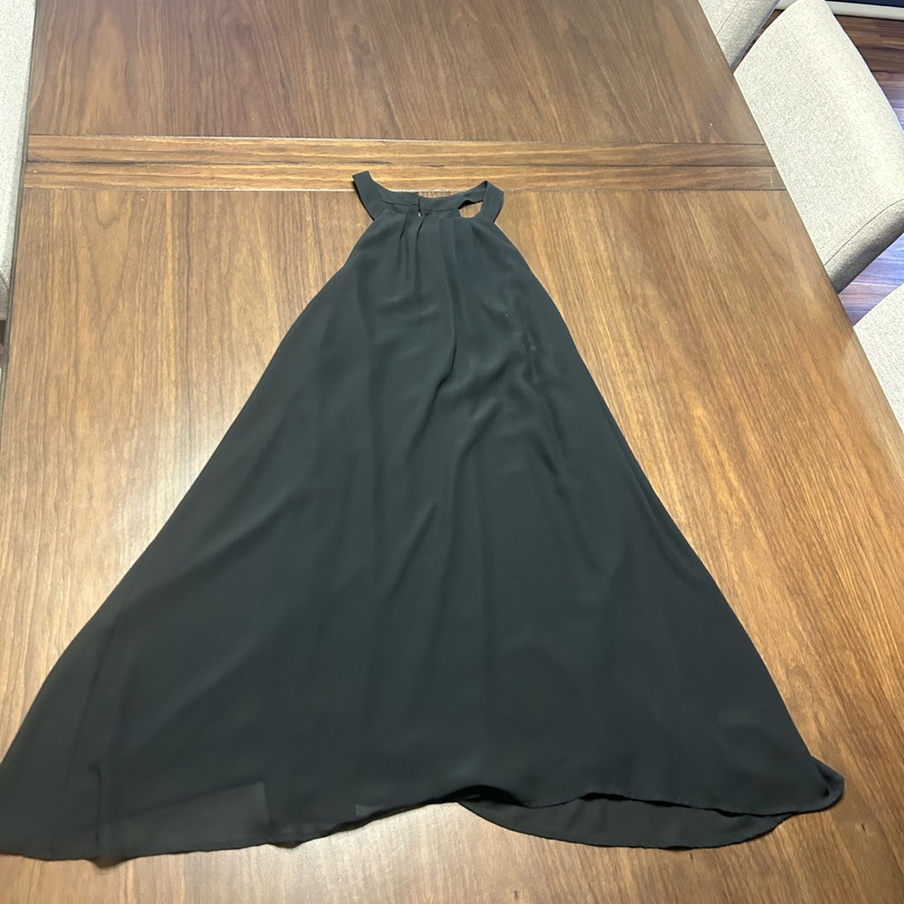 Astr Black Halter Mini Sundress